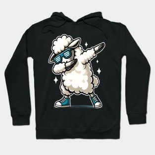 funny dabbing sheep glasses dab dance Hoodie